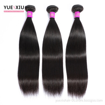 yuexie Free ship wholesale 12a 100%  hair extension cuticle aligned raw weaves brazilian virgin remy human hair bundles